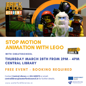 Stop Motion Animation With Lego At Central Library Waterford City